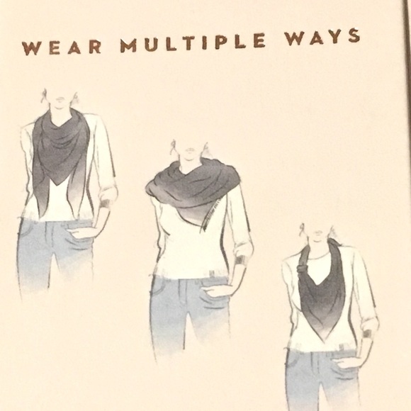 w/TAGs Winter Plaid Rose BLANKET SCARF - Picture 3 of 4